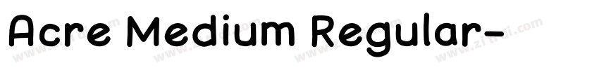 Acre Medium Regular字体转换